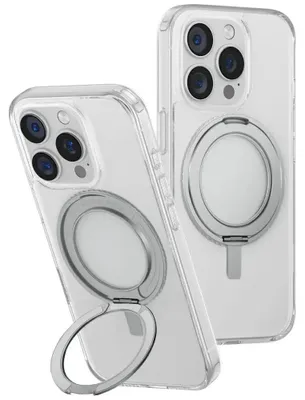 Immagine prodotto di Uniq Swivix Custodia per Iphone 16 Pro 360 Supporto girevole trasparente