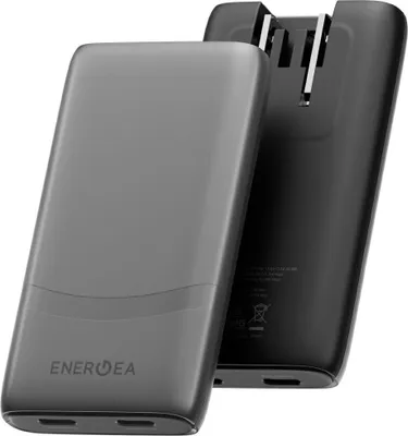 Image de Chargeur secteur Energea Travelworld   Edge 65 W 2Xusb-C Pd/Pps/Qc3.0 (Us/Uk/Eu) Graphite