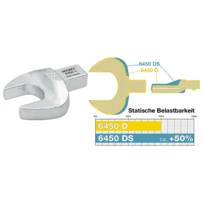 Produktbild von Einsteck-Maulschlüssel  6450D-32 - Einsteck-Vierkant 14 x 18 mm - Außen-Sechskan 6450D-32