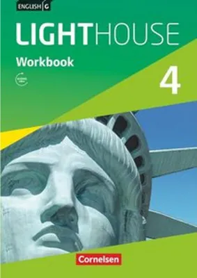 Cover of a workbook featuring a close-up of the Statue of Liberty's face.