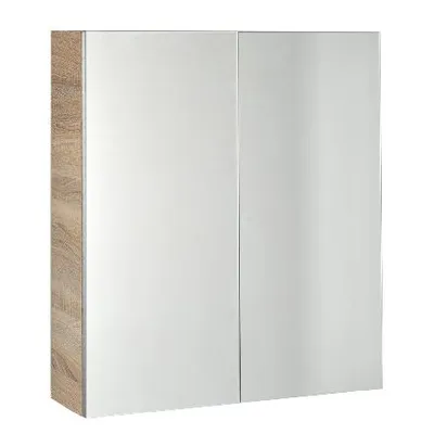 Produktbild von Aqualine VEGA Spiegelschrank 60x70x18cm, Platineiche