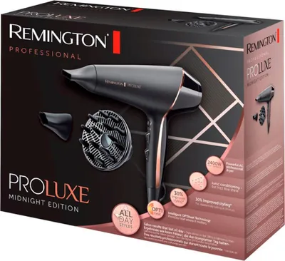 Obrázek produktu pro Vysoušeč vlasů Remington PROLuxe Midnight Edition 2400 W černý, zlatý