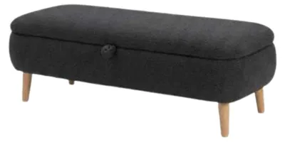 Image de CALICOSY - Banc de rangement en tissu bouclette L90 cm - BEN