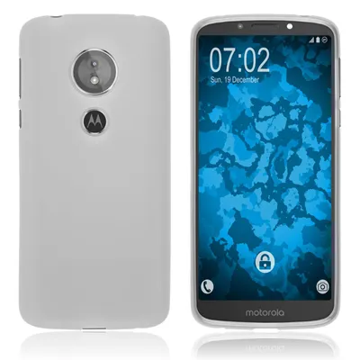 Produktbild von PhoneNatic Case kompatibel mit Motorola Moto E5 (5th Gen) - clear Silikon Hülle matt Cover
