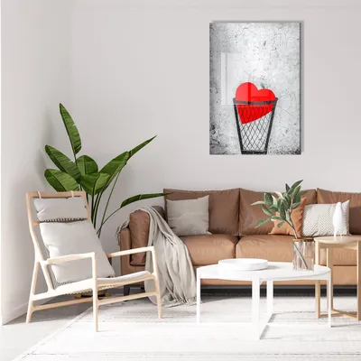 Image de Wallity, UV-600 - 45 x 65, Peinture décorative en verre trempé, Multicolore, 100 % verre trempé, 45 x 65 cm