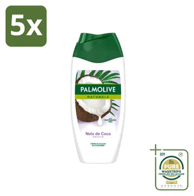 Obrázok produktu pre 5 kusov sprchového gélu Palmolive Naturals s kokosom - 250 ml - balenie