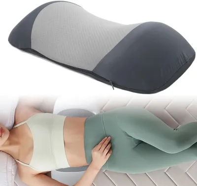 Imagen del producto de Almohadilla lumbar ergonómica, ajustable, de espuma viscoelástica, color , para uso en casa y en la oficina