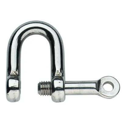 Produktbild von Schäkel gerade mit unverlierbarem Bolzen, 5 mm - Edelstahl rostfrei