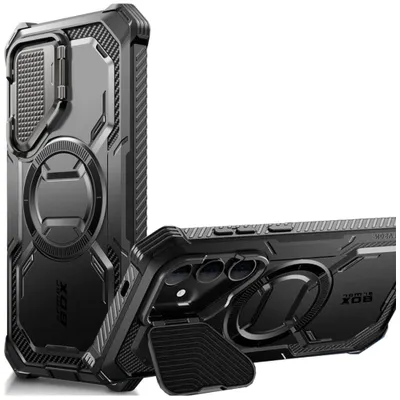 Produktbild von Supcase IBLSN Armorbox Mag Case für Samsung Galaxy S24 MagSafe kompatibel schwarz