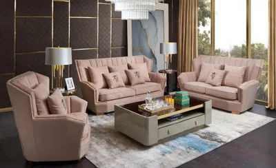 Produktbild von Luxus Möbel Sofagarnitur Couch Sofa Polster 321 Sitzer Couchtisch Couchen 4tlg.