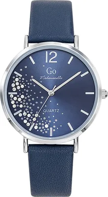 Produktbild von Girl Only Armbanduhr blau Leder GO Damen Analog-Quarzuhr UGO699364