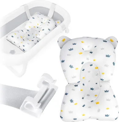 Obrázok produktu pre Detský vankúš do vane Ricokids biely a modrý