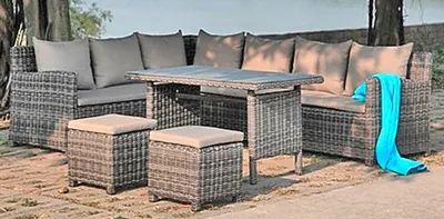 Produktbild von Gartenlounge-Set "Oviedo" in grau.