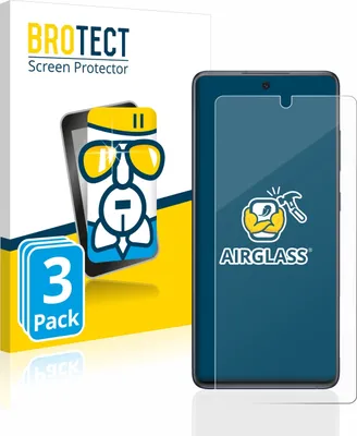 A product shot of a screen protector packaging and the screen protector itself.