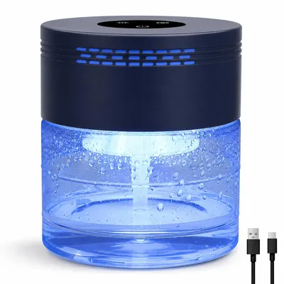 Produktbild von Wasser Luftreiniger mit Aromafunktion, mit 3 Geschwindigkeiten, 8 Farben LED-Licht, 48h Abschaltung, Luftbefeuchter für Zuhause, Büro & Haustiere