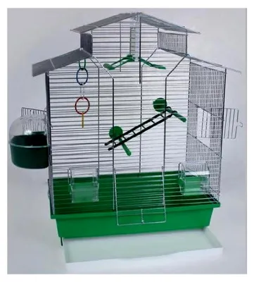 Produktbild von Vogelkäfig 60 cm für Wellensittiche und Exoten, grün