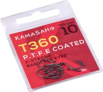 Obrázek produktu pro Rybářské háčky Kaprové háčky Kamasan T360 X-Strong PTFE velikost 16