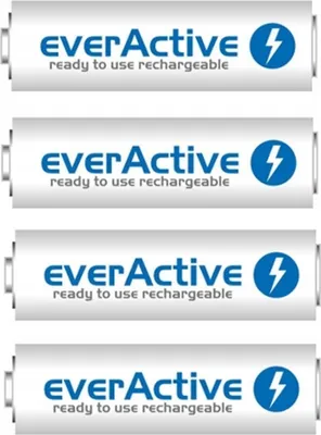 Produktbild von Everactive EVHRL6-2600, Wiederaufladbarer Akku, Nickel-Metallhydrid (NiMH), 1,2 V, 4 Stück(e), 2500 mAh, -20 - 50 °C
