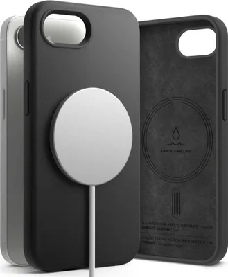 Produktbild von Ringke Magsafe Silikonhülle für iPhone 16e - Schwarz
