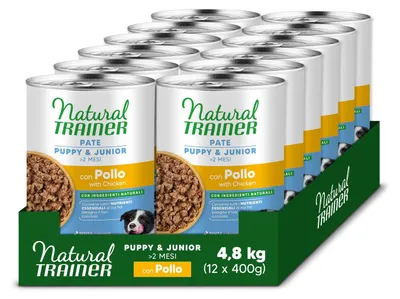 Hundenassfutter Welpen Pastete mit Huhn 12x400g