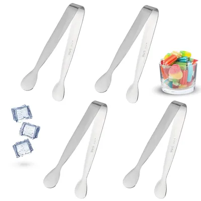 Produktbild von Set mit 4 Mini-Küchenzangen aus Edelstahl