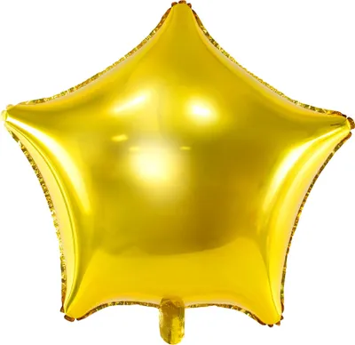 Produktbild von Sternförmiger Folienballon 70 cm golden - Einheitsgröße