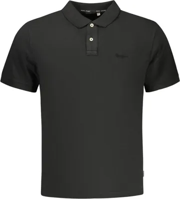 Produktbild von Herren Kurzarm-Poloshirt schwarz aus nachhaltiger Baumwolle kaufen