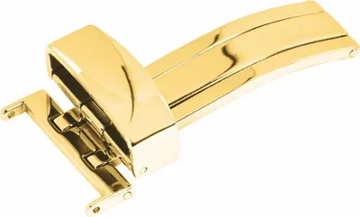 Produktbild von Minott Edelstahlschließe | einseitig klappbar | gelbgoldfarben, Anstoß:22 mm