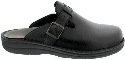 Produktbild von Berkemann Clog Max-Plus 5729-908, Glattleder, Schwarz, Fußbett zum Wechseln, Weite H 43