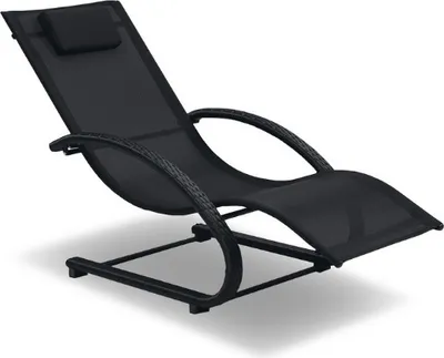 Produktbild von Rijoka Gartenliege Sonnenliege Relaxliege - Luxus Rattan Loungeliege