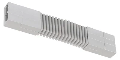Productafbeelding van Paulmann railsysteem Light&Easy Phantom Flex connector, 145 mm, max. 1000W, Titan, 230V, metaal/kunststof