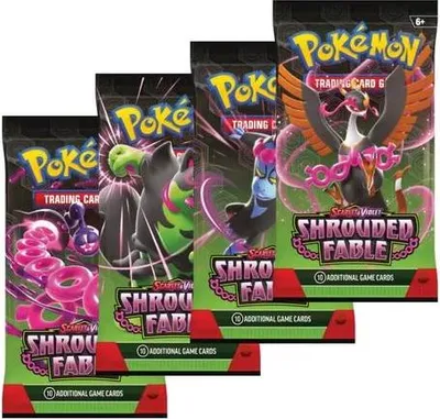 Produktbild von Pokémon Karmesin & Purpur – Nebel der Sagen - 1er Booster Pack (Deutsch)