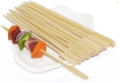 Produktbild von Holz Cocktailstäbchen 200 Stück für Barbecues, Hamburger, Cocktails und Buffets.