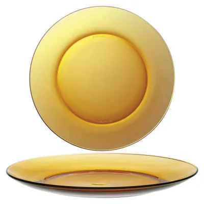 Zdjęcie produktu dla Talerz Płytki Duralex Lys Amber Pomarańczowy 235 X 20 Mm - Zestaw 6 Szt.
