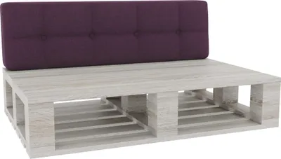 Obrázek produktu pro Paletové polštáře, paletové polštáře sedák opěradlo prošívané PFG (opěradlo 120x40, fialové)