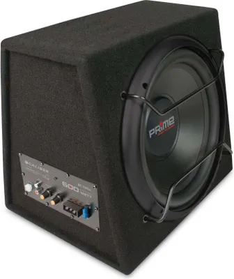 Obrázek produktu pro Subwoofer Caliber s vestavěným zesilovačem 600 W - 12" woofer - křížová frekvence 25 až 3500 Hz - RCA (BC112SA)