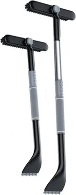 Produktbild von INF Ausziehbarer Auto Eiskratzer Schneebürste aus Aluminiumlegierung 2-in-1