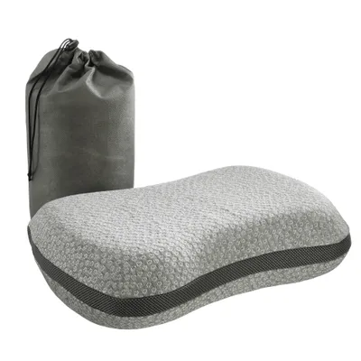 Image de oreiller orthopédique pour la nuque, oreiller avec Travel Bag pour les voyages, 50 x 35 cm, gris, sleepling Recovery Pillow