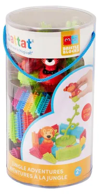 Produktbild von Bristle Blocks Bausteine Dschungel - 54 Stück - Spielzeug Eimer