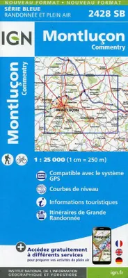 Image de Montluçon, Commentry : échelle 1:25 000
