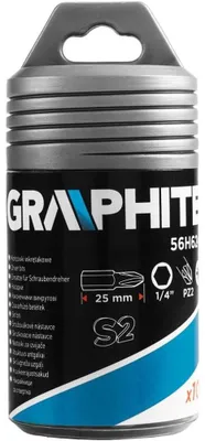 Immagine prodotto di Punte per cacciavite GRAPHITE PH2 x 25 mm, 100 pz.