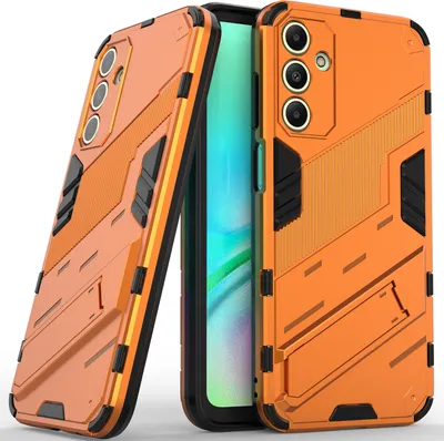 Produktbild von Armor Hülle für Samsung Galaxy A15 5G/4G, Hybrid PC TPU Bumper Stoßfestes Schutzhülle mit Standfunktion Weiß