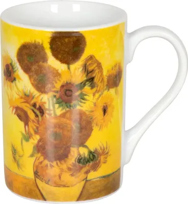 Produktbild von Könitz Kunst Les fleurs Van Gogh Sonnenblumen Mini Becher, Tasse, Espressotasse, Porzellan, 80 ml, 11 1 353 0689