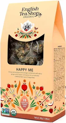 Produktbild von ETS - Happy Me, BIO, 15 Pyramiden-Beutel in Papierbox
