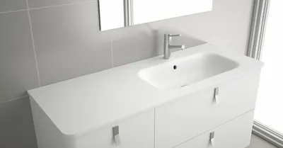 Obrázek produktu pro UNIIQ Waschtisch links 905 Mineralsolid für Badmöbel SP