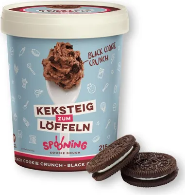 Produktbild von Spooning Cookie Dough Keksteig Black Cookie Crunch (215 g)