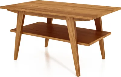 Produktbild von Couchtisch RETRO 60 x 110 aus Massivholz, Wildeiche Naturgeölt