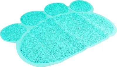 Produktbild von Duvo+ Katzentoiletten-Matte Pfote petrol