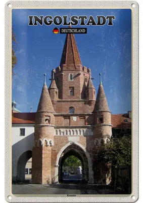 Produktbild von Blechschild Städte Ingolstadt Kreuztor Architektur 20x30cm