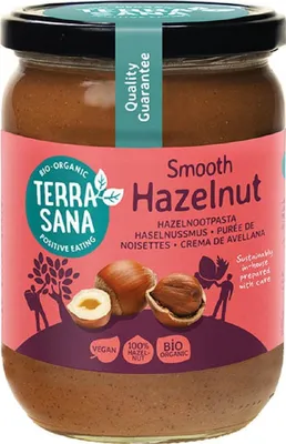 KREM Z ORZECHÓW LASKOWYCH PRAŻONYCH 100 % BIO 500 g - TERRASANA